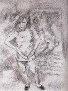 Jules Pascin Libaja at the front of Mirror oil painting reproduction